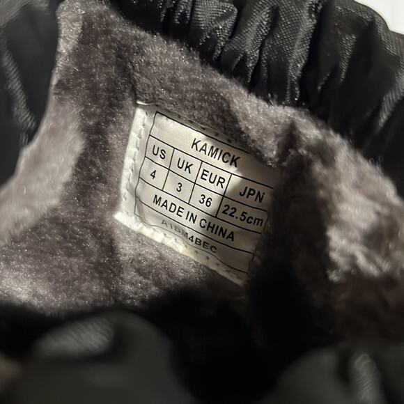 Dream Pairs Kids Kamick Insulated Winter Snow Boots Black Red Sz 4 - Picture 6 of 9